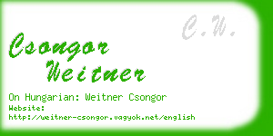 csongor weitner business card